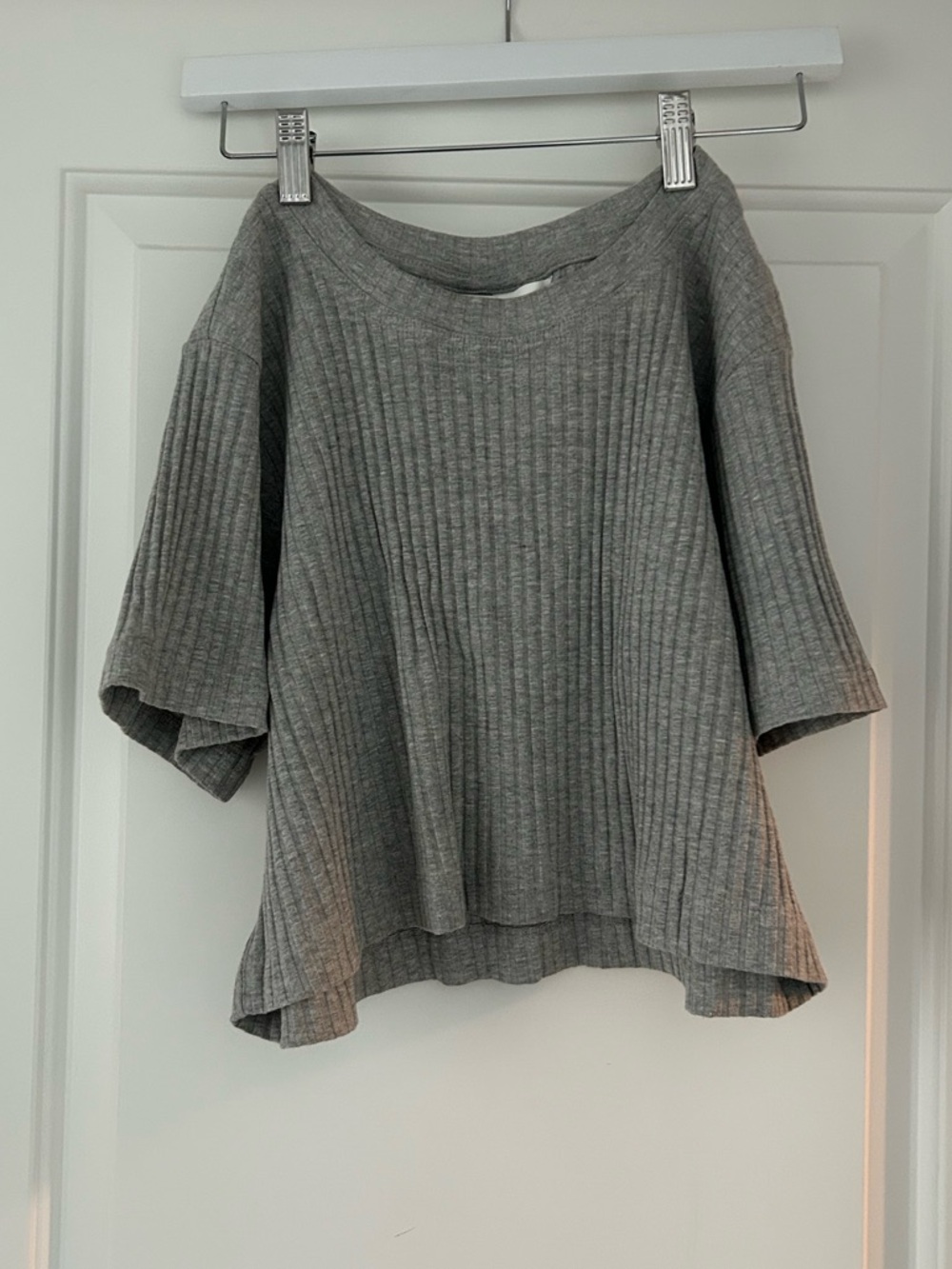 Mama Ribbed Gray Two-Piece Set - Picture 4 of 4
